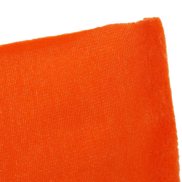 Ткань плюш 6-5 оранжевый № 18, ширина 150 см