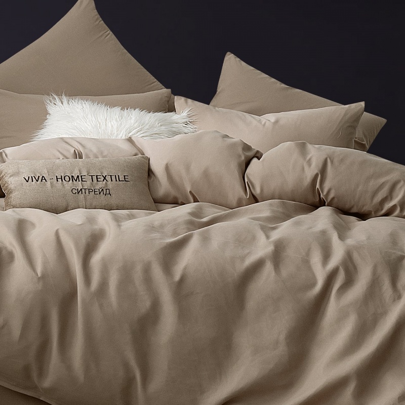 Комплект постельного белья из сатина Однотонный CS028